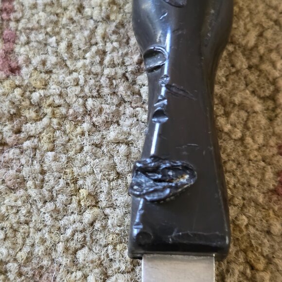 Vintage Cutco Serving Spoon #1712 Brown Swirl Handle Made USA Stainless Steel - Picture 5 of 7